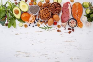 Ketogenic low carbs diet concept. Ingredients for healthy foods Ketogenic low carbs diet concept. Ingredients for healthy foods